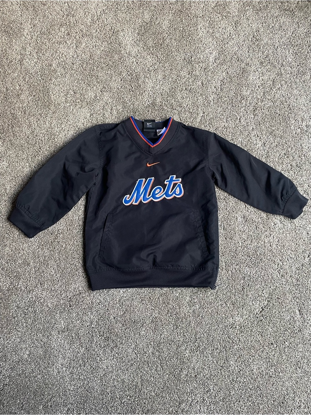 Nike Kids Mets Pullover Windbreaker Jacket Vintage Size Youth Small